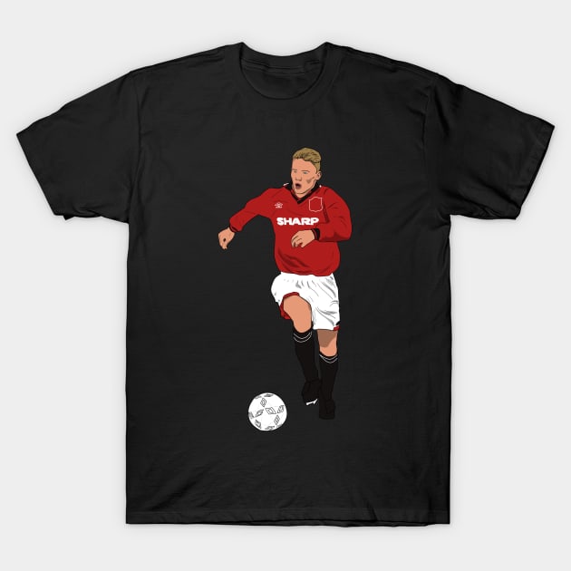 Scott McTominay 95/96 Kit T-Shirt by Hevding